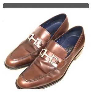 Brown Salvatore Ferragamo Bit Loafers